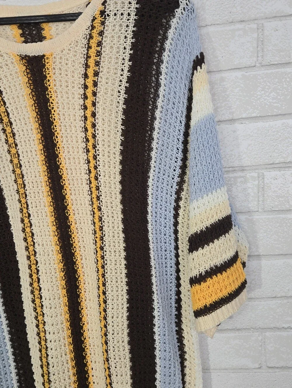 Short sleeve colorful sweater - Picture 6 of 11